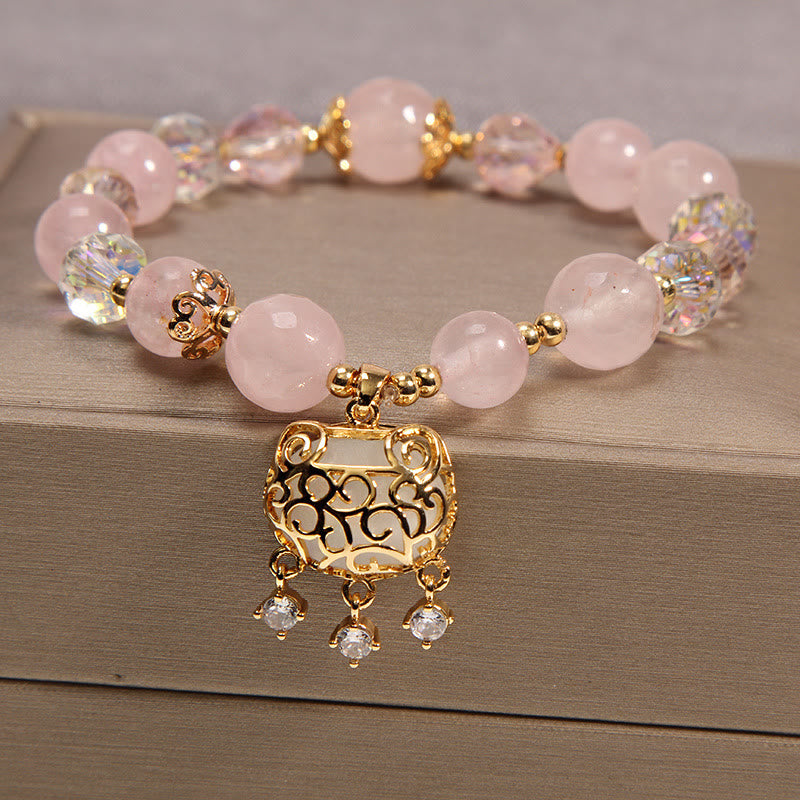 Nimara Ritual Natural Pink Crystal Soothing Protection Bracelet