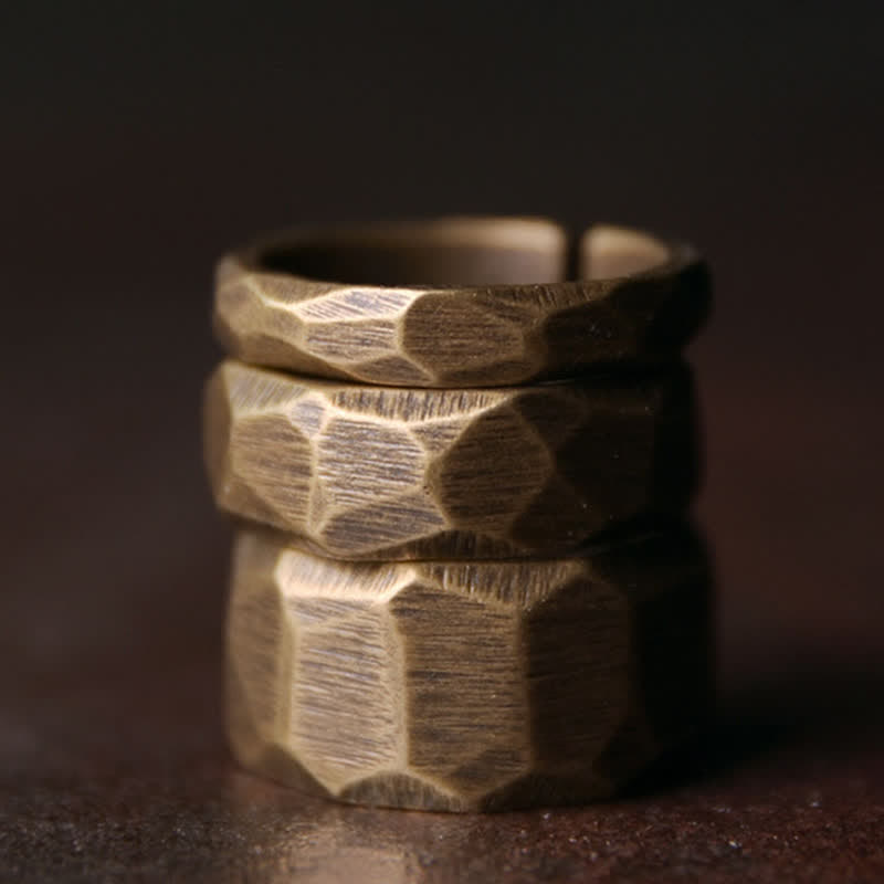 Nimara Ritual Tibetan Simple Design Copper Wealth Ring