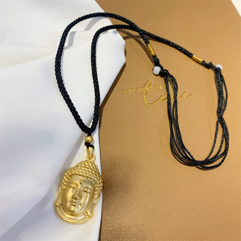 Nimara Ritual Gold Buddha Copper Wealth Necklace Pendant