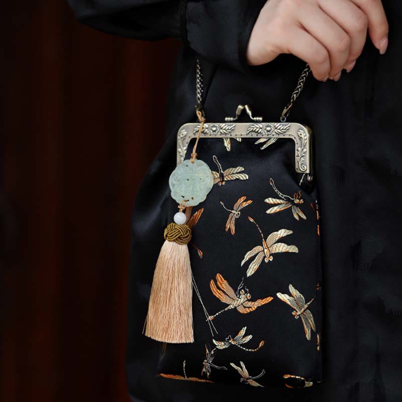 Nimara Ritual Small Dragonfly Metal Chain Crossbody Bag Shoulder Bag Cellphone Bag