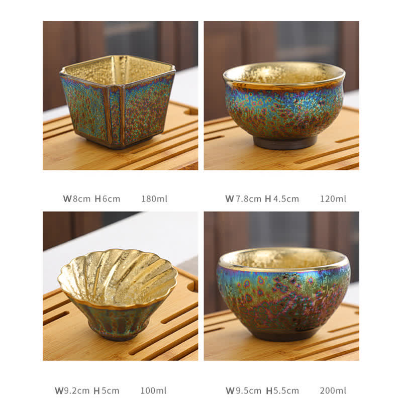 Nimara Ritual Colorful Ceramic Teacup Tea Cups