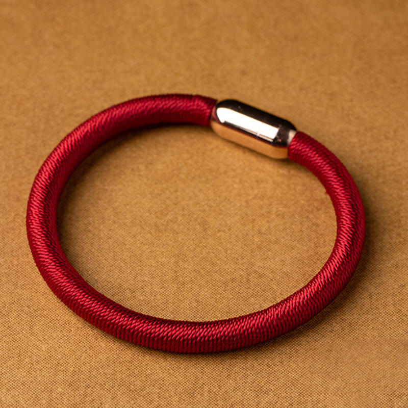 Nimara Ritual Tibetan Handmade King Kong Knot Protection Magnetic Buckle Braided Bracelet