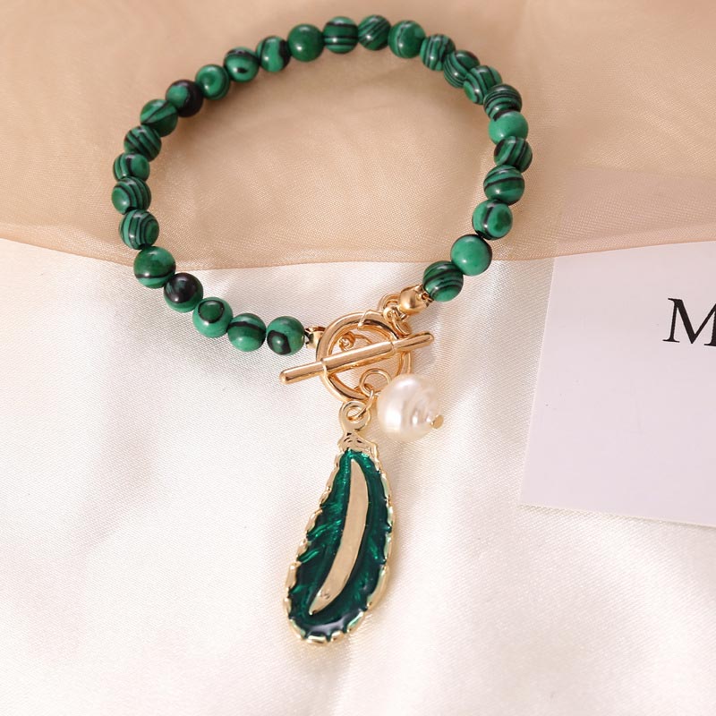Nimara Ritual Natural Malachite Calm Necklace & Bracelet