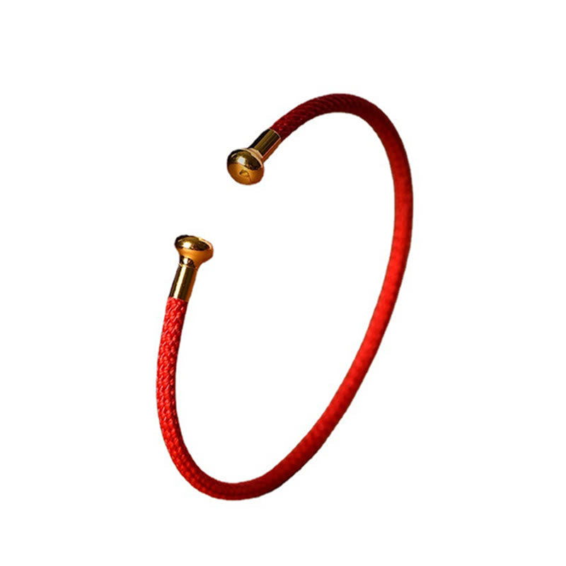 Nimara Ritual Simple Design Handmade Luck Braid String Cuff Bracelet