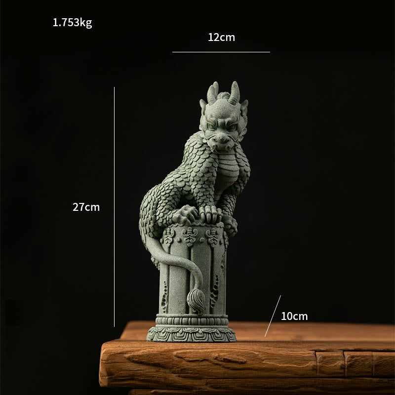 Nimara Ritual Feng Shui Standing Sitting Dragon Success Luck Home Decoration