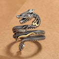 Nimara Ritual Vintage Dragon Pattern Copper Strength Ring
