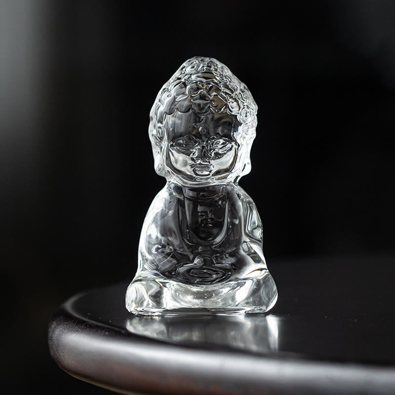Nimara Ritual Mini Tathagata Buddha Liuli Serenity Desk Decoration