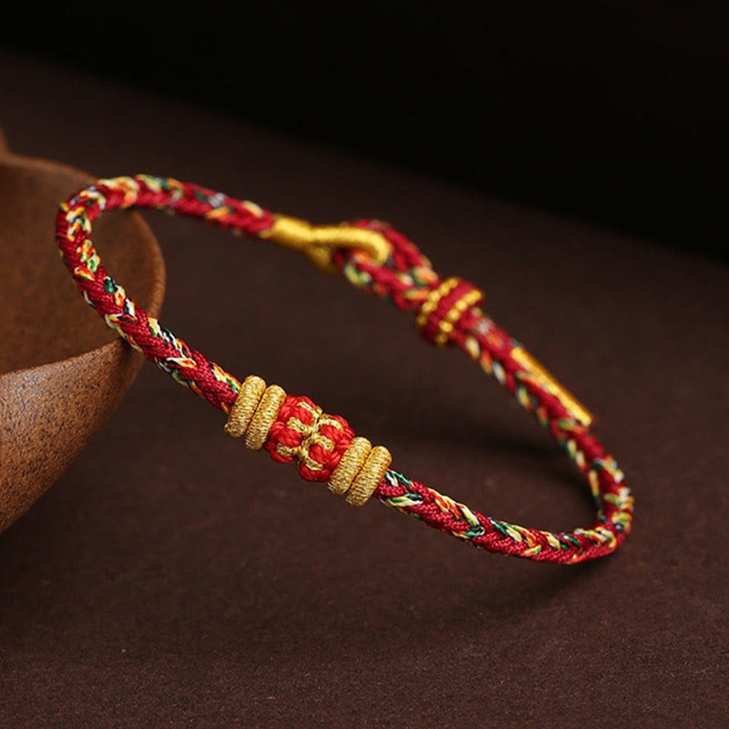 Nimara Ritual Handmade Colorful Rope King Kong Knot Braided Luck Bracelet