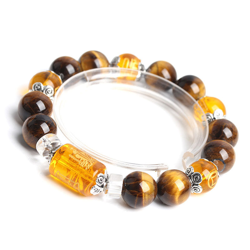 Nimara Ritual Tiger Eye Bead Fortune Prosperity Bracelet