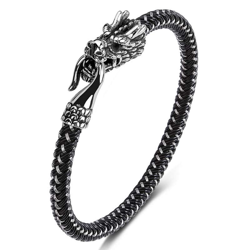 Nimara Ritual Dragon Titanium Steel Protection Luck Bracelet