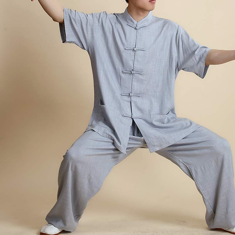 Nimara Ritual Meditation Zen Prayer Spiritual Tai Chi Qigong Practice Unisex Embroidery Clothing Set