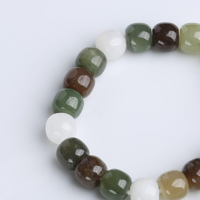 Nimara Ritual Gradient Jade Luck Blessing Bracelet