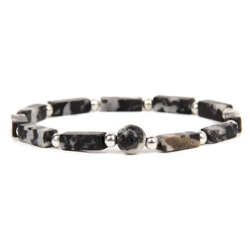 Nimara Ritual Natural Crystal Amethyst Tiger Eye Spiritual Balance Bracelet
