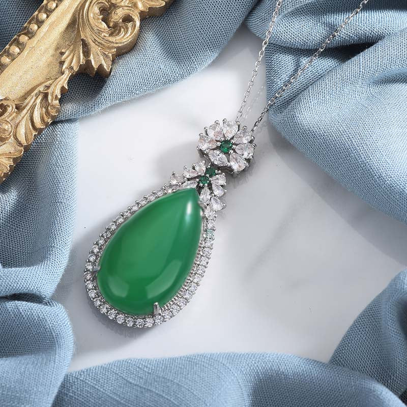 Nimara Ritual Cyan Jade Harmony Necklace