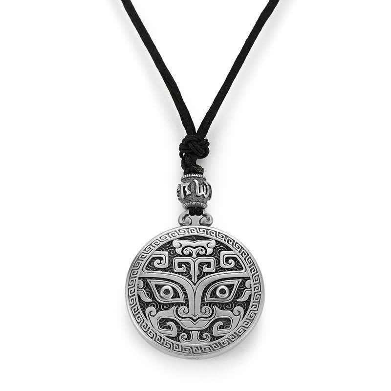 Nimara Ritual Lucky FengShui Mythological Creature Taotie Wealth Necklace Pendant