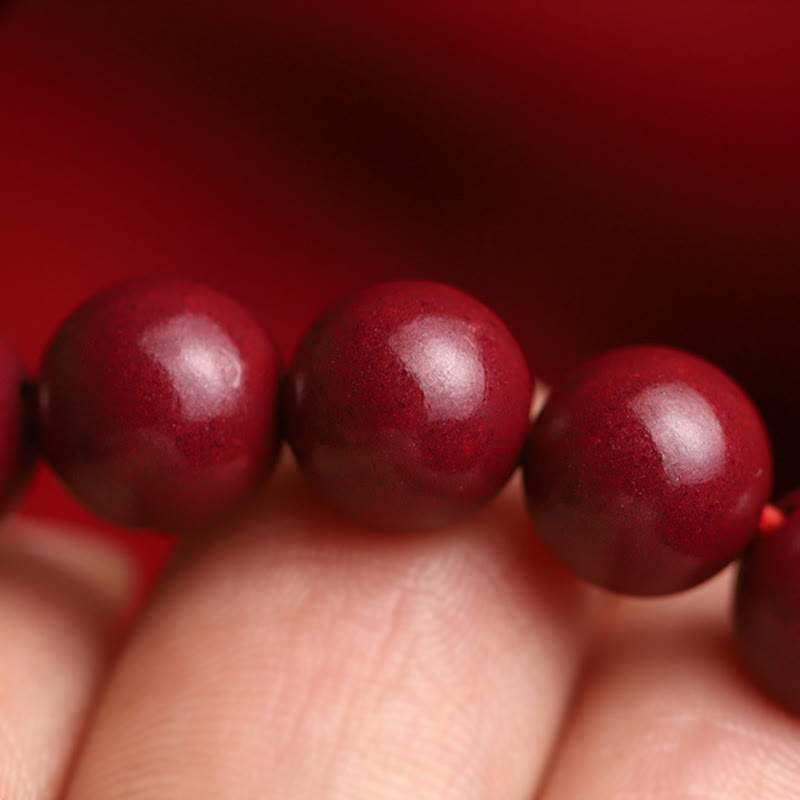 Nimara Ritual Natural Cinnabar Lucky Koi Fish Hetian Jade Bead Blessing Bracelet