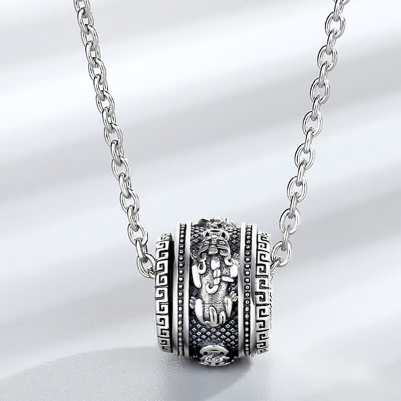 Nimara Ritual PiXiu Luck Wealth Rotatable Necklace Pendant