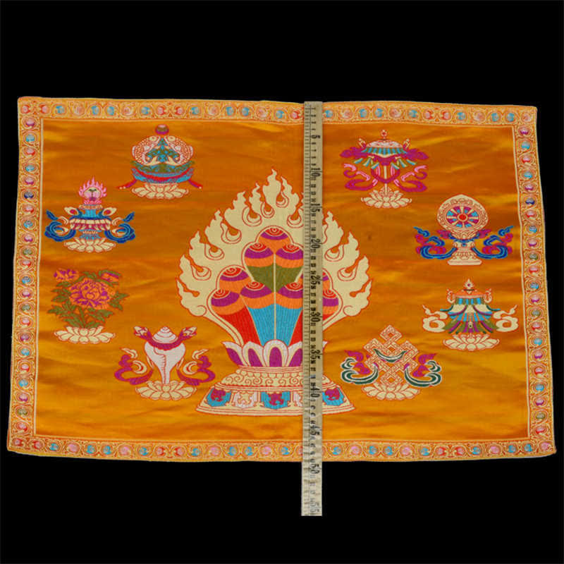 Nimara Ritual Prayer Altar Mat Healing Meditation 8 Auspicious Symbols Mat