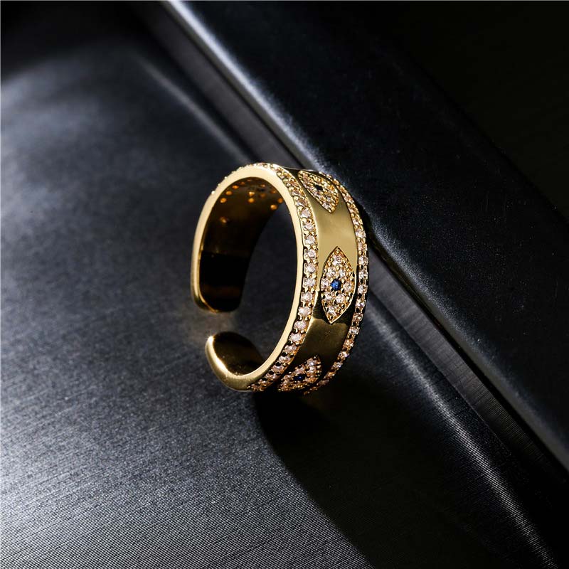 Nimara Ritual Evil Eye Luck Blessing Copper Alloy Ring