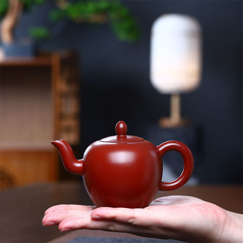 Nimara Ritual Yixing Semi-handmade Brown Purple Clay Kung Fu Teapot 200ml