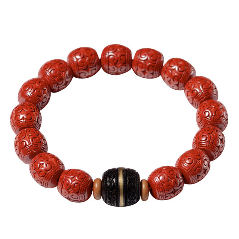 Nimara Ritual Natural Cinnabar Ebony Calm Blessing Bracelet