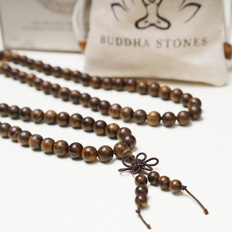 Nimara Ritual 108 Mala Beads Bracelet Prayer Meditation Sandalwood Elastic