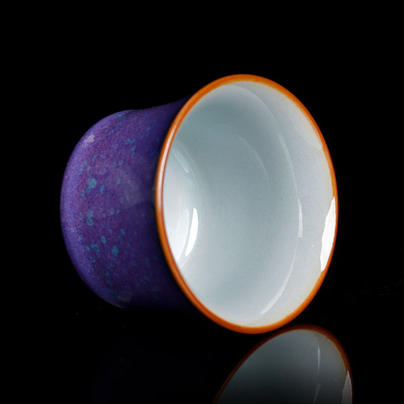 Nimara Ritual Kiln Change Ceramic Bamboo Design Teacup Kung Fu Tea Cup
