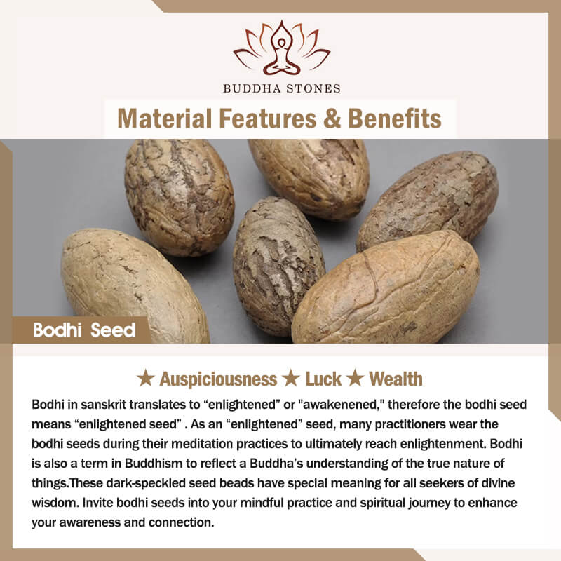 Nimara Ritual 108 Mala Beads Nepal Bodhi Seed Luck Wealth Tassel Bracelet
