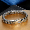 Nimara Ritual Vintage Tang Dynasty Flower Design Carved Luck Bracelet