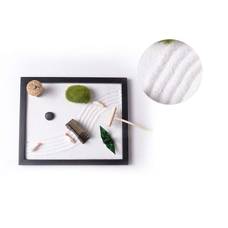 Nimara Ritual Koi Fish Small Bridge Grass Landscape Peace Meditation Zen Garden Decoration