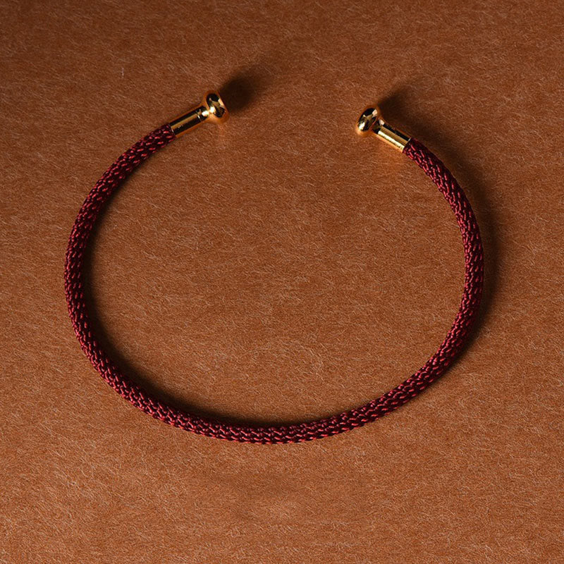 Nimara Ritual Simple Design Handmade Luck Braid String Cuff Bracelet