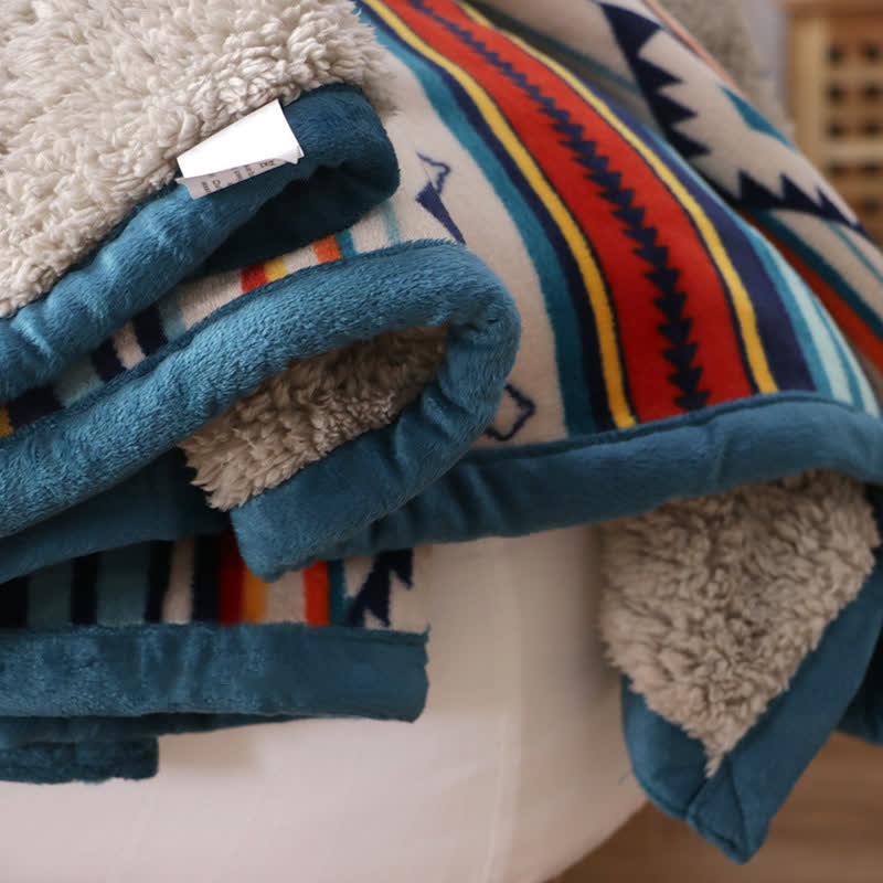 Nimara Ritual Geometric Warm Soft Bed Throw Blanket