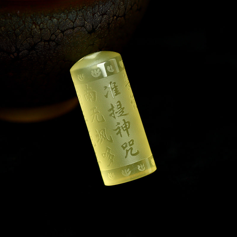 Nimara Ritual Heart Sutra Citrine Happiness Strength Necklace Pendant
