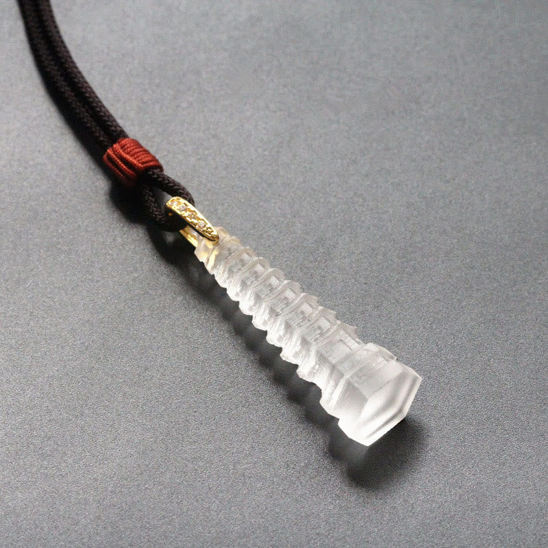 Nimara Ritual Liuli Ancient Pagoda Wisdom Necklace