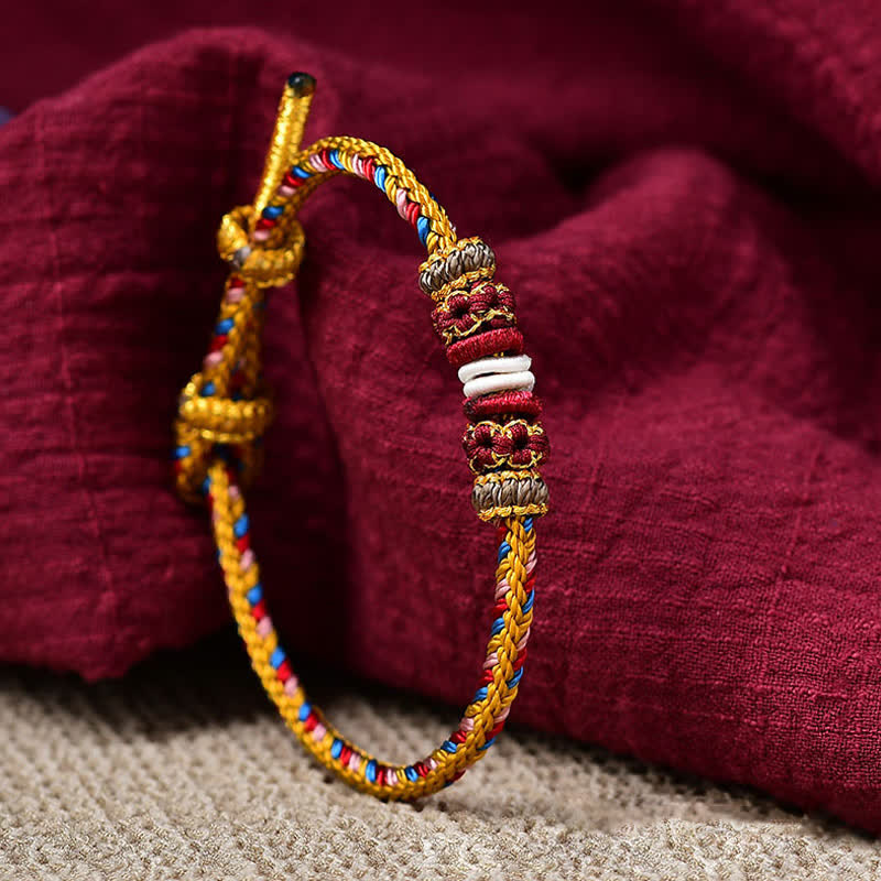 Nimara Ritual Handmade Dunhuang Color Luck Braid String Bracelet