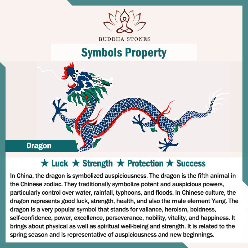 Nimara Ritual Dragon Om Mani Padme Hum Engraved Copper Luck Success Bracelet