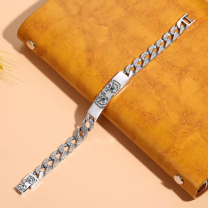 Nimara Ritual Tiger Copper Luck Cuff Chain Bracelet