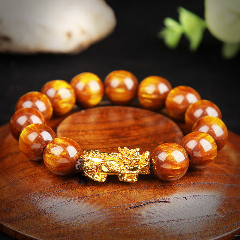Nimara Ritual Lucky Golden Tiger Eye Abundant Pixiu Bracelet