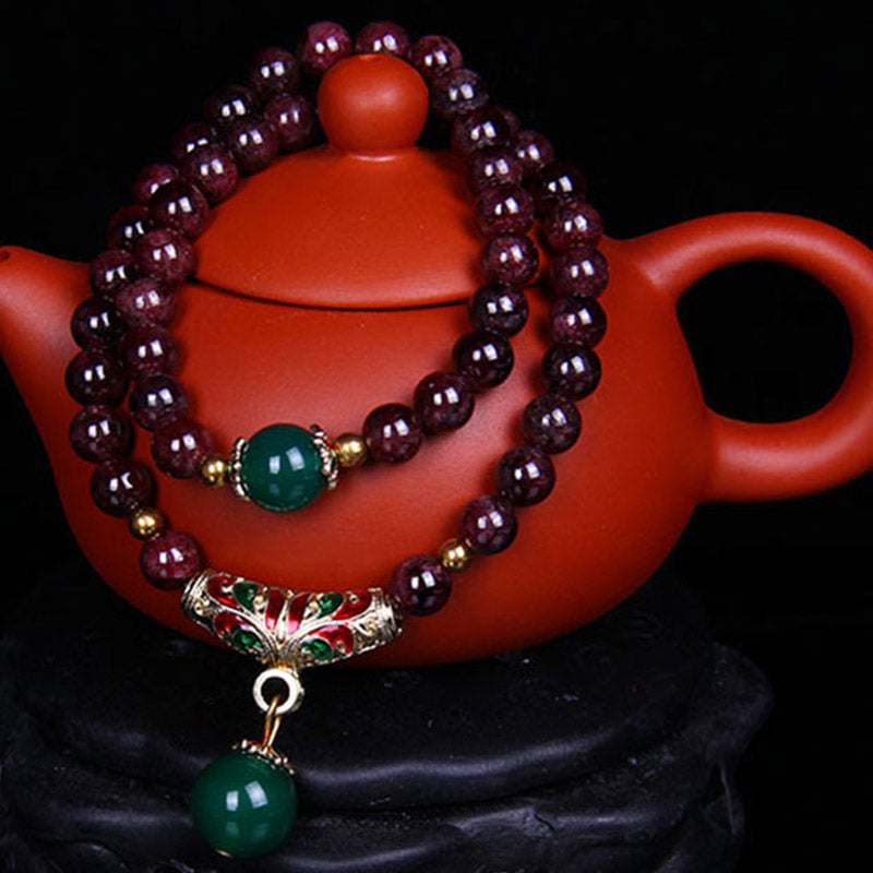 Nimara Ritual Natural Garnet Blessing Bracelet