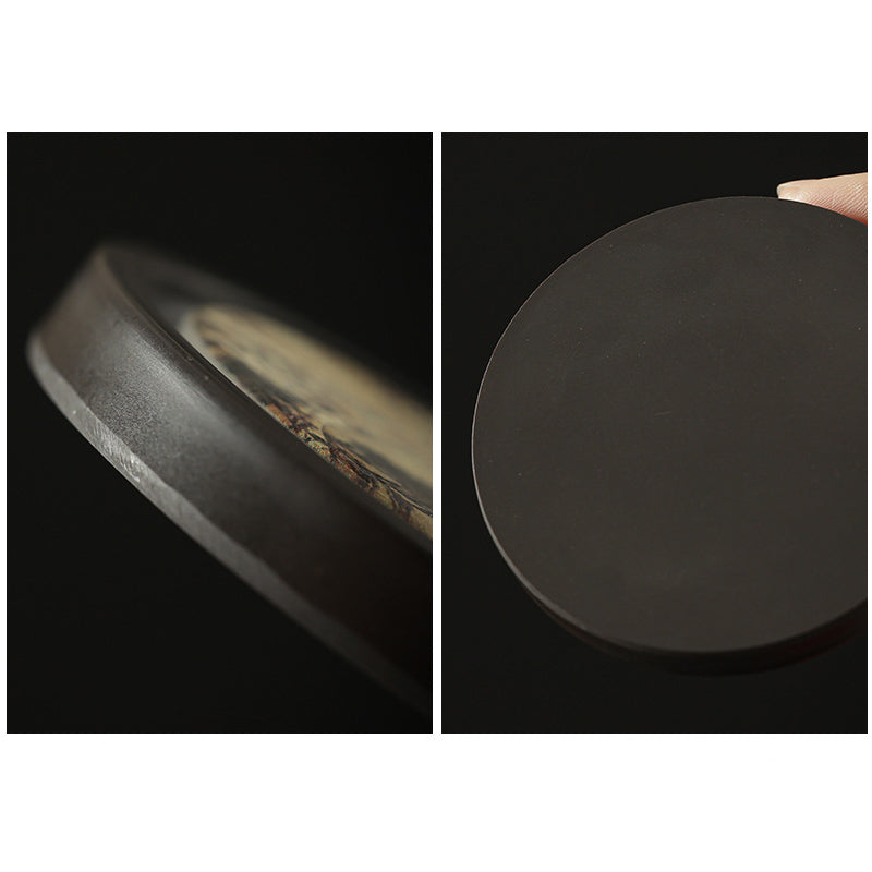 Nimara Ritual Plum Blossom Peach Heart Sutra Loquat Magnolia Persimmon Ceramic Cup Mat Pad Coaster Kung Fu Tea Mat