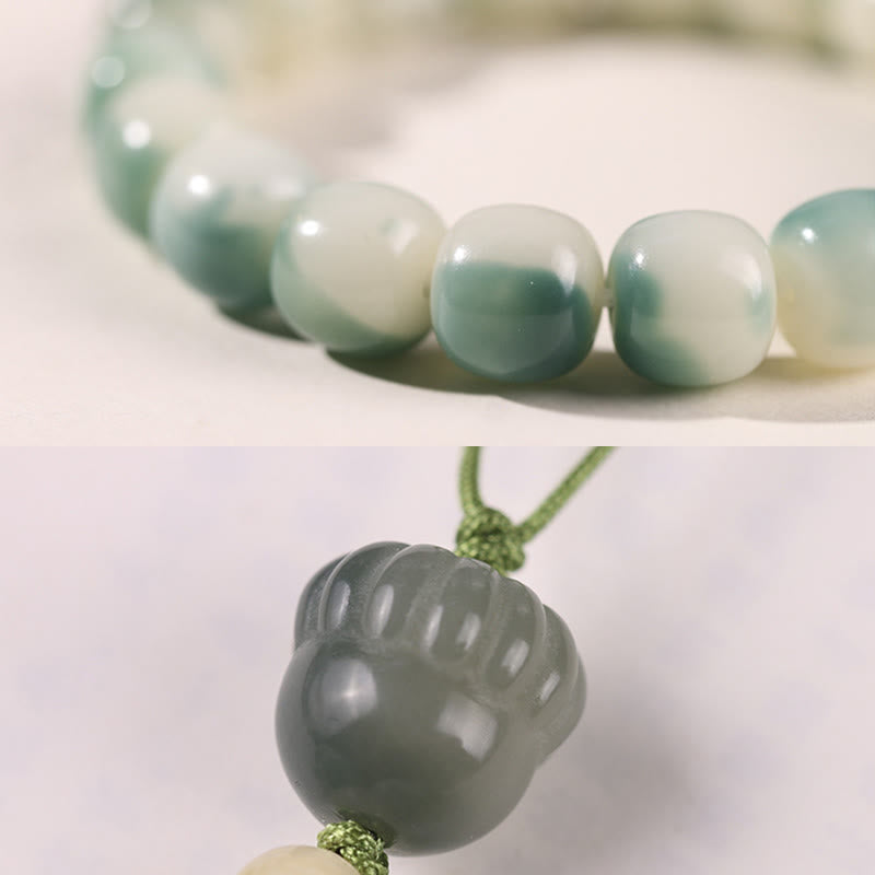 Nimara Ritual Gradient Bodhi Seed Nine Tailed Fox Cat Paw Claw Pine Cone Peace Bracelet