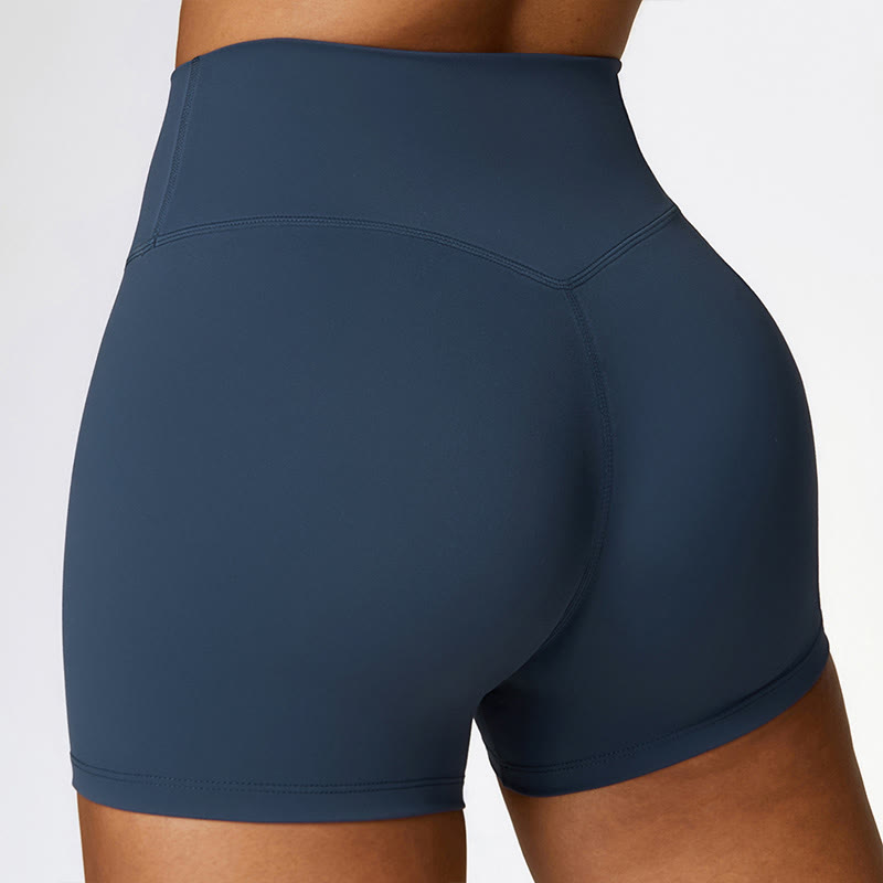 Nimara Ritual Solid Color Crop Tank Top High Waist Shorts Sports Fitness Gym Yoga Outfits