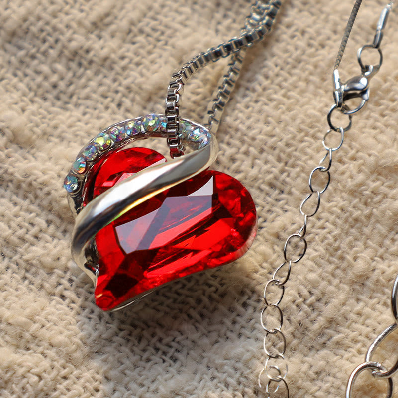 Nimara Ritual Love Heart Birthstone Healing Energy Necklace Pendant