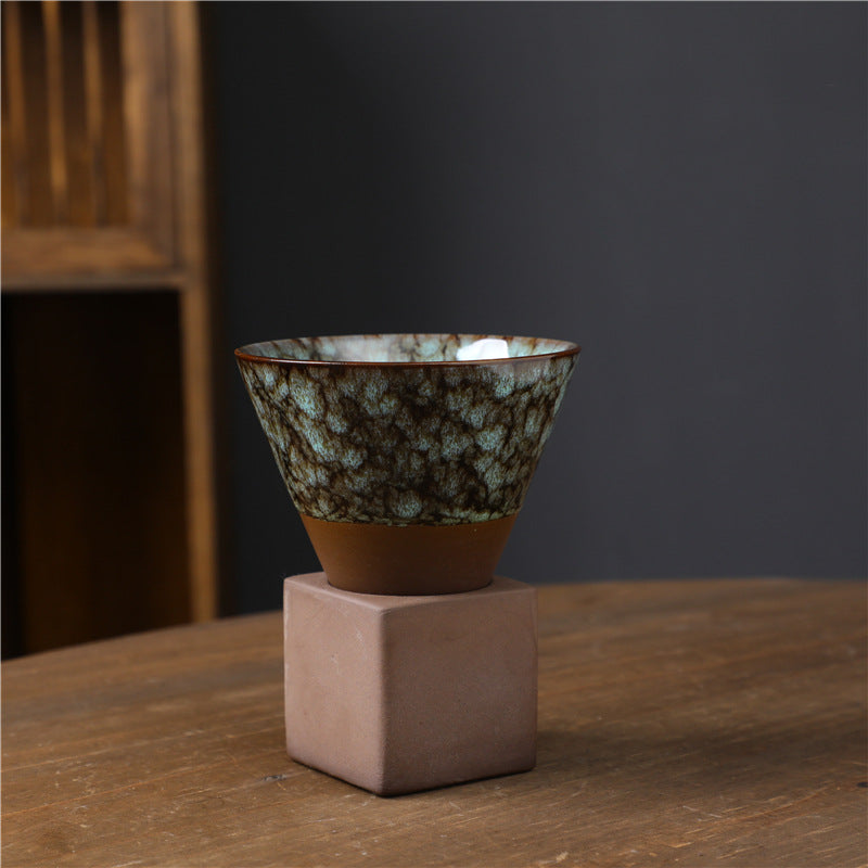 Nimara Ritual Retro Kiln Change Ceramic Coffee Mug Tea Latte Espresso Coffee Cup With Base 200ml