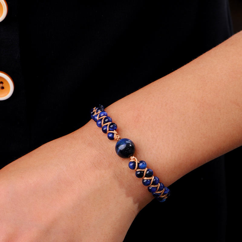 Nimara Ritual Divine Blue Tiger Eye Stone Protection Bracelet