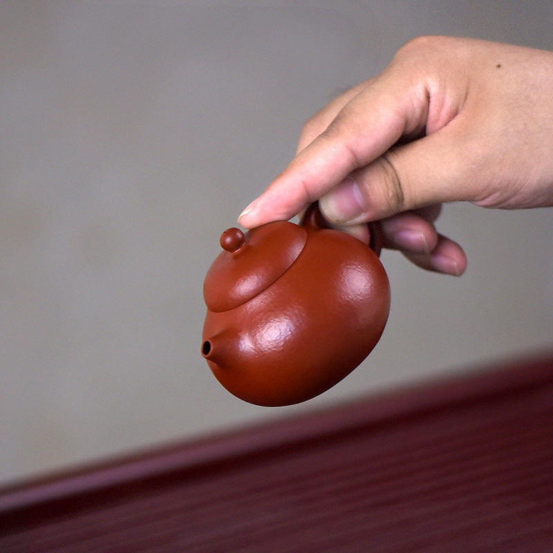 Nimara Ritual Yixing All Handmade Wen Dan Brown Purple Clay Kung Fu Teapot