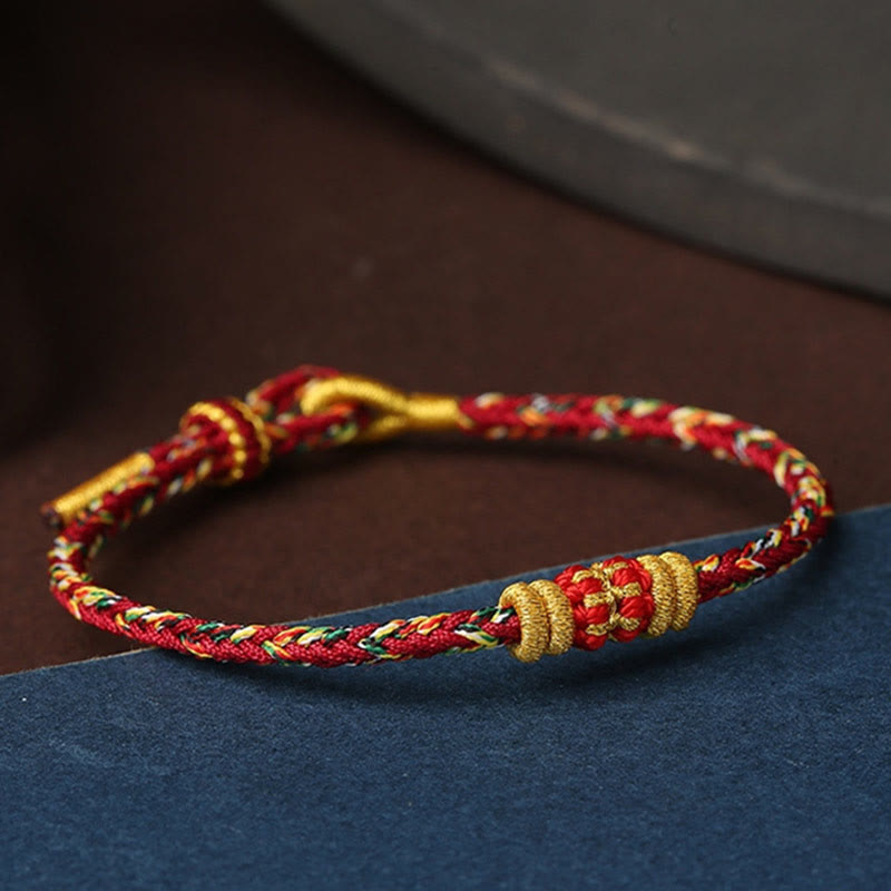 Nimara Ritual Handmade Colorful Rope King Kong Knot Braided Luck Bracelet