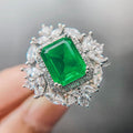 Nimara Ritual Emerald Crystal Red Corundum Confidence Courage Ring Earrings Necklace Pendant