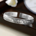 Nimara Ritual Elephant White Copper Strength Bracelet Bangle