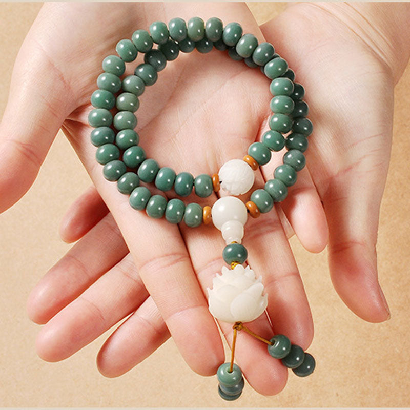 Nimara Ritual Lotus Cyan Bodhi Seed Success Bracelet